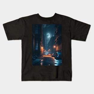 The beautiful moonlight night. Kids T-Shirt